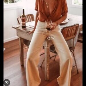 Vintage 70’s Cream Wide-Leg Pants